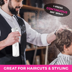 Hair Spray Bottle Continuous Water Mister Spray Empty Ultra Fine for Hair Styling, Pets, Plants, Cleaning, Misting &amp; Skin Care, Salons, for Taming Hair in Morning, Curly Hair, Essential Oil image 2