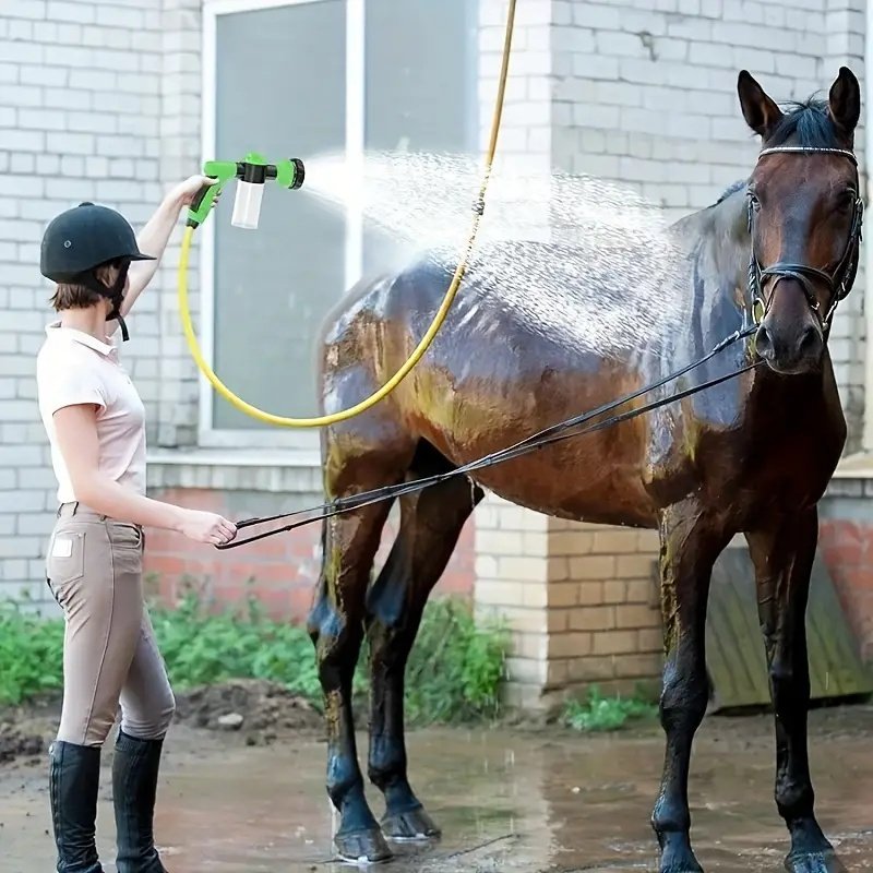 Pet Dog Wash Outdoor,  High-Pressure Pet Shower Sprayer Dog Shower Brush And Pet Grooming Comb For Watering Flowers, Car Washing, Pet Bathing image 3