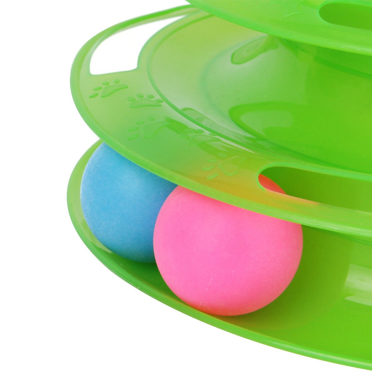 Pet Cat Crazy Ball Disk Interactive Toys Amusement Plate Trilaminar Funny Toy image 2