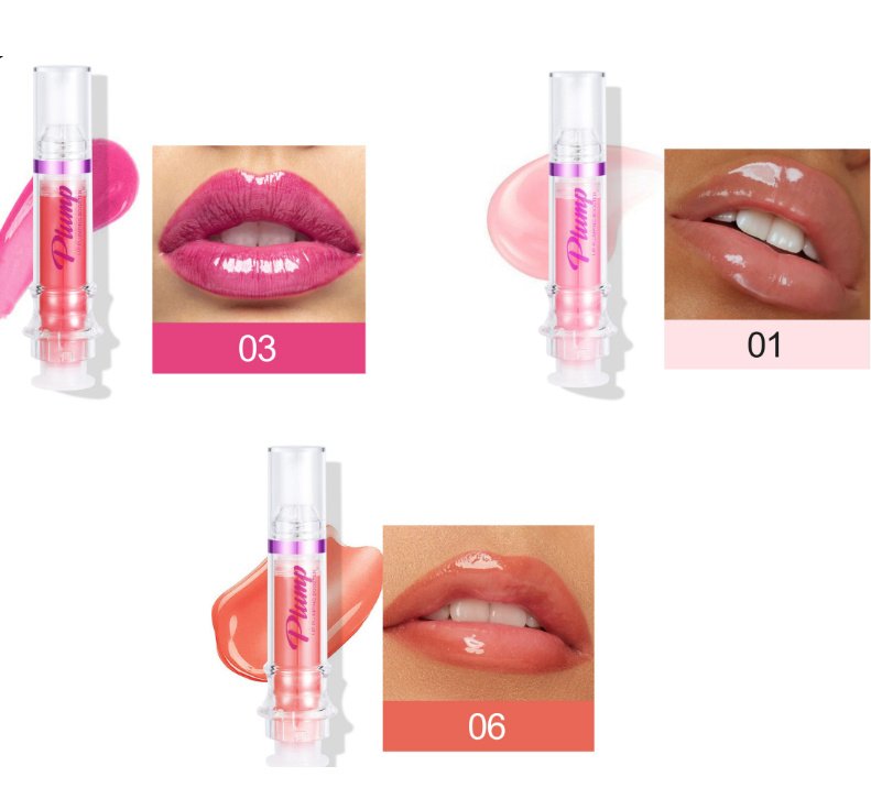 New Tube Lip Rich Lip Color Slightly Spicy Lip Honey Lip Glass Mirror Face Lip Mirror Liquid Lipstick - 1 3 6color image