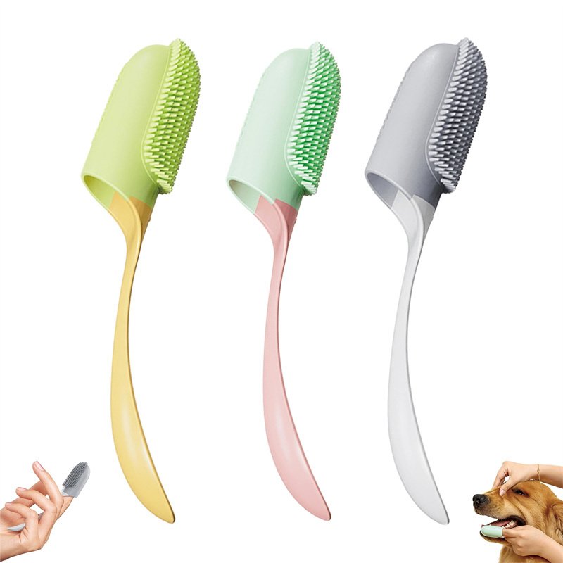 Dog Tooth Cleaning Brush Care Finger Wrap Cat Dog Oral Cleaning Toothbrush Tool Silicone Dog Cat Finger Toothbrush Supplies Pet Products image 0
