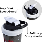 Revive Motley Crue Protein Shake Bottles 750Ml – Protein Shaker Bottle with Storage Compartment – Shaker Cups for Protein Shakes + Powder, Rock Band Collection image 1