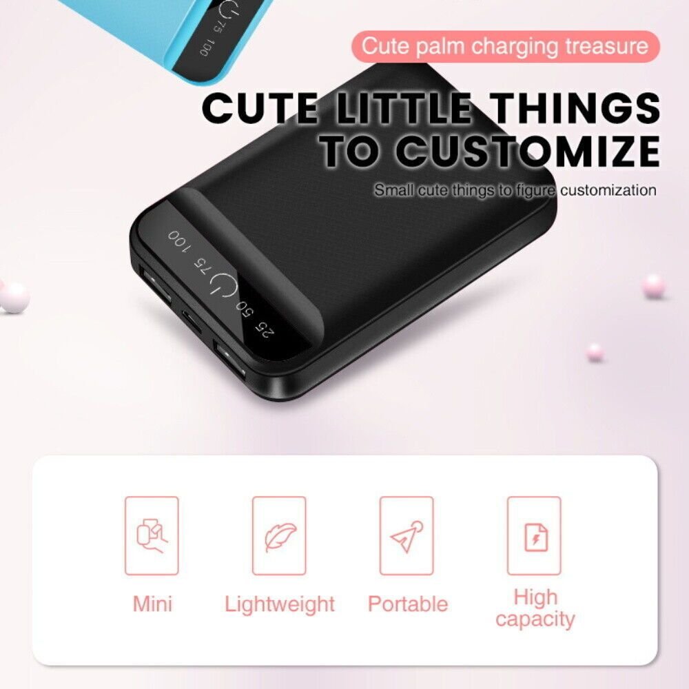 Mini Powerbank Tragbar Schnellladegerat Externer Batterie Ladegerat Handy DE image 6