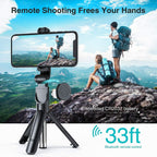 Bluetooth Selfie Tripod Telescopic Stick Remote Monopod Extendable Phone Holder image 4