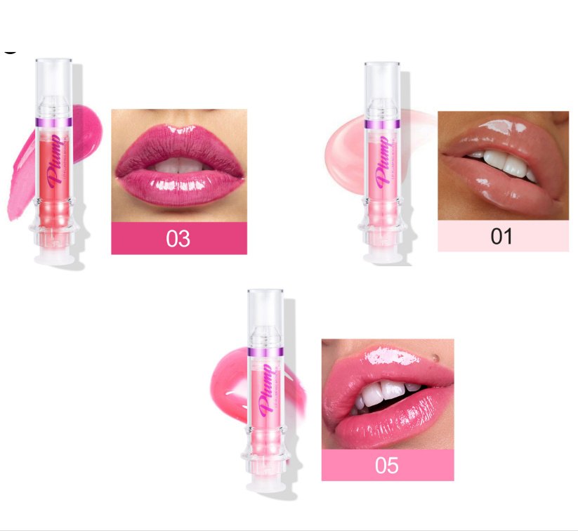 New Tube Lip Rich Lip Color Slightly Spicy Lip Honey Lip Glass Mirror Face Lip Mirror Liquid Lipstick - 1 3 5color image