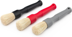Boar Hair Detailing Brush Large, Comfortable Grip and Heavy-Duty Scrubbing for Interior, Exterior, Engine Bay, Wheels, Exhaust Tips, Textured Plastic image 2