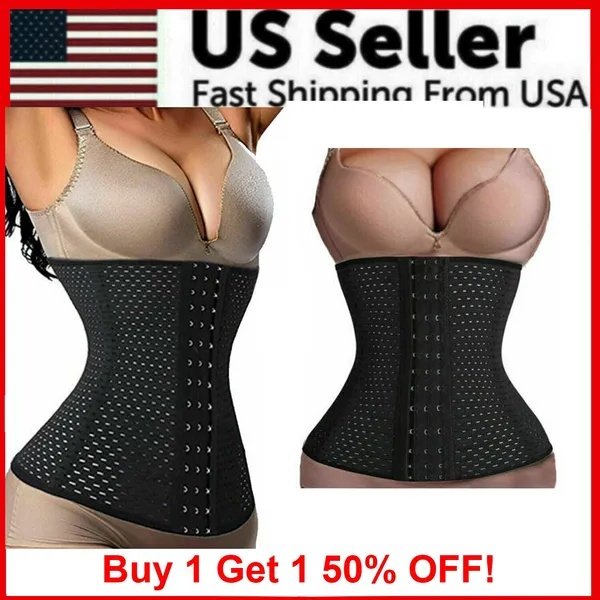 Corset Waist Trainer Training Shaper Body Shapewear Underbust Cincher Tummy Belt - M image