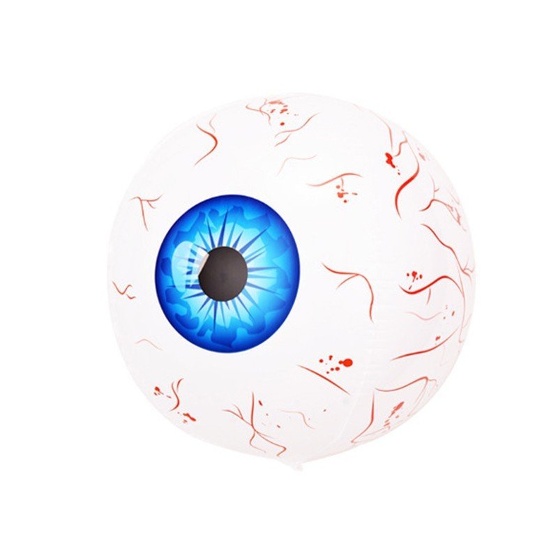 Halloween Eyeball Balloon Halloween Inflatable - Blue image