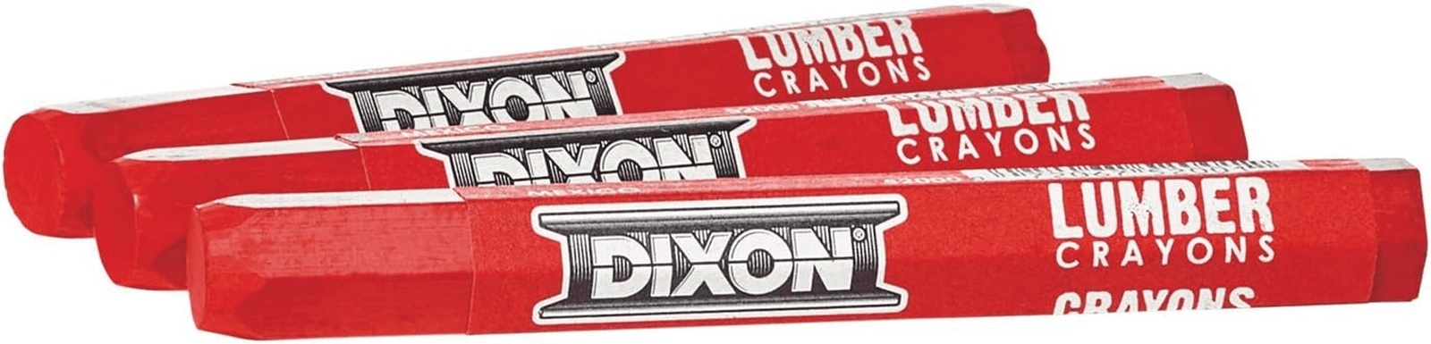 Industrial Lumber Marking Crayons, 4.5" X 1/2" Hex, Red, 12-Pack (52000) image 1