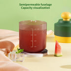 Mini Portable Manual Juicer Citrus Juicer Manual Lemon Squeezer Lime Orange Juicer Homemade DIY Fruit Orange Separating Juicer Fruit Separator Not Splash Semi-Transparent Non-electric Lemon Squeezer image 7
