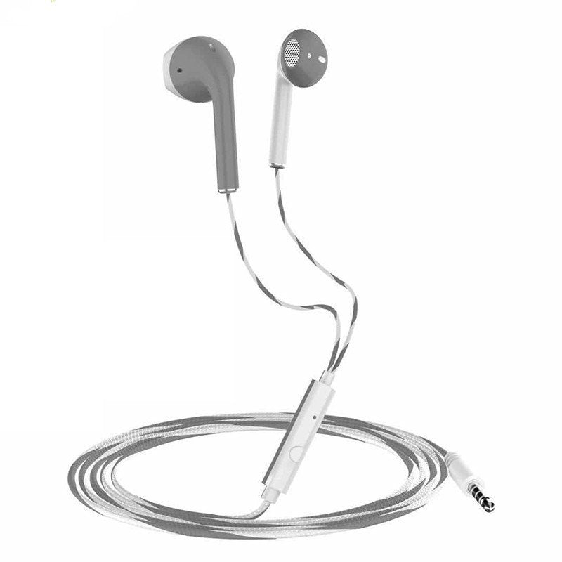 YD03 Wireless Bluetooth-compatible Headset TWS Large Screen Smart Digital Display In Ear Breathing Light - White gray, Wired earphone image