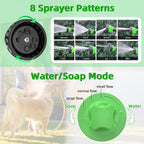 Pet Dog Wash Outdoor,  High-Pressure Pet Shower Sprayer Dog Shower Brush And Pet Grooming Comb For Watering Flowers, Car Washing, Pet Bathing image 5