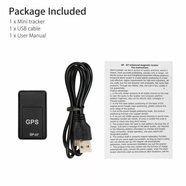 Magnetic GF07 Mini GPS Real Time Car Location Tracker GSM-GPRS Tracking Device image 3