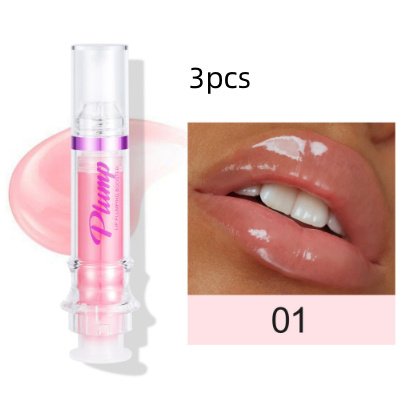 New Tube Lip Rich Lip Color Slightly Spicy Lip Honey Lip Glass Mirror Face Lip Mirror Liquid Lipstick - 1color3pcs image