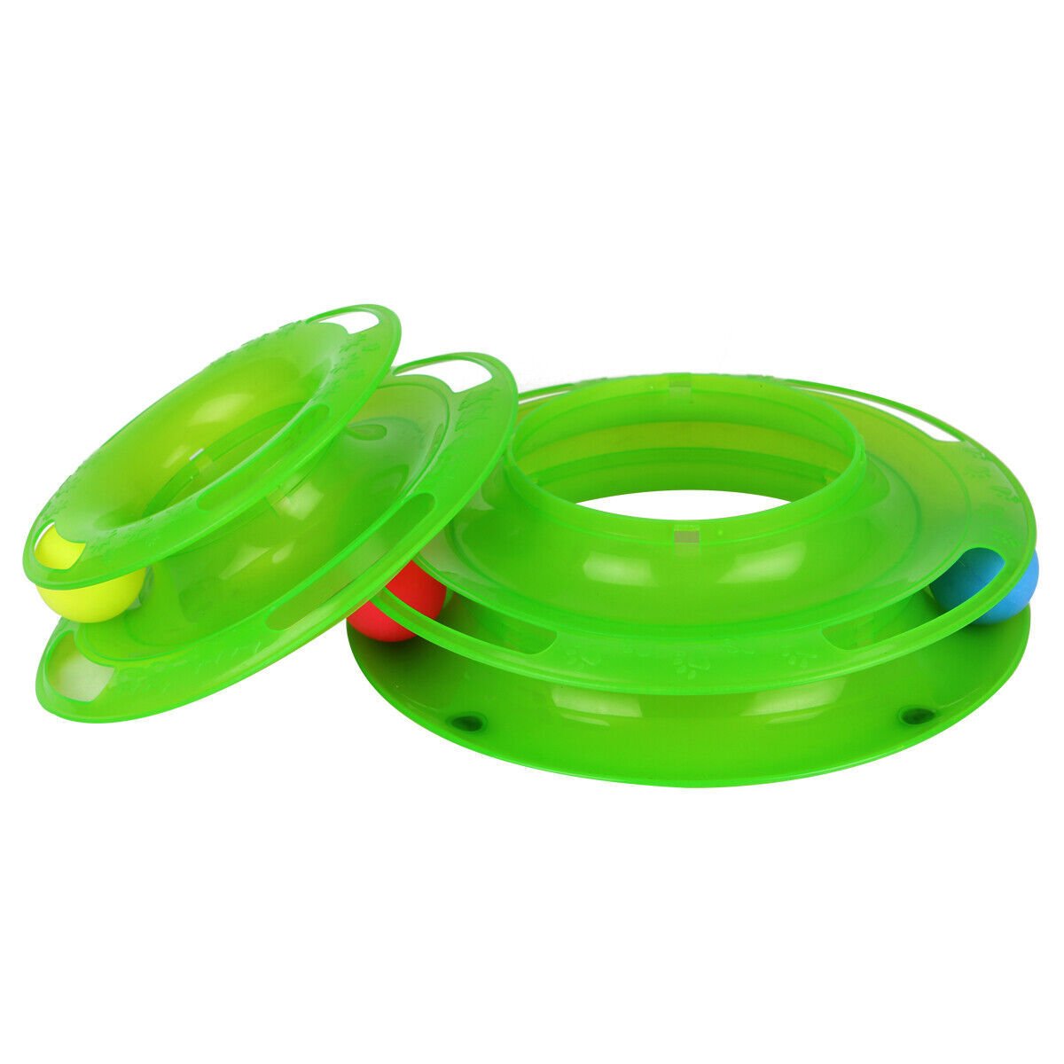 Pet Cat Crazy Ball Disk Interactive Toys Amusement Plate Trilaminar Funny Toy image 7