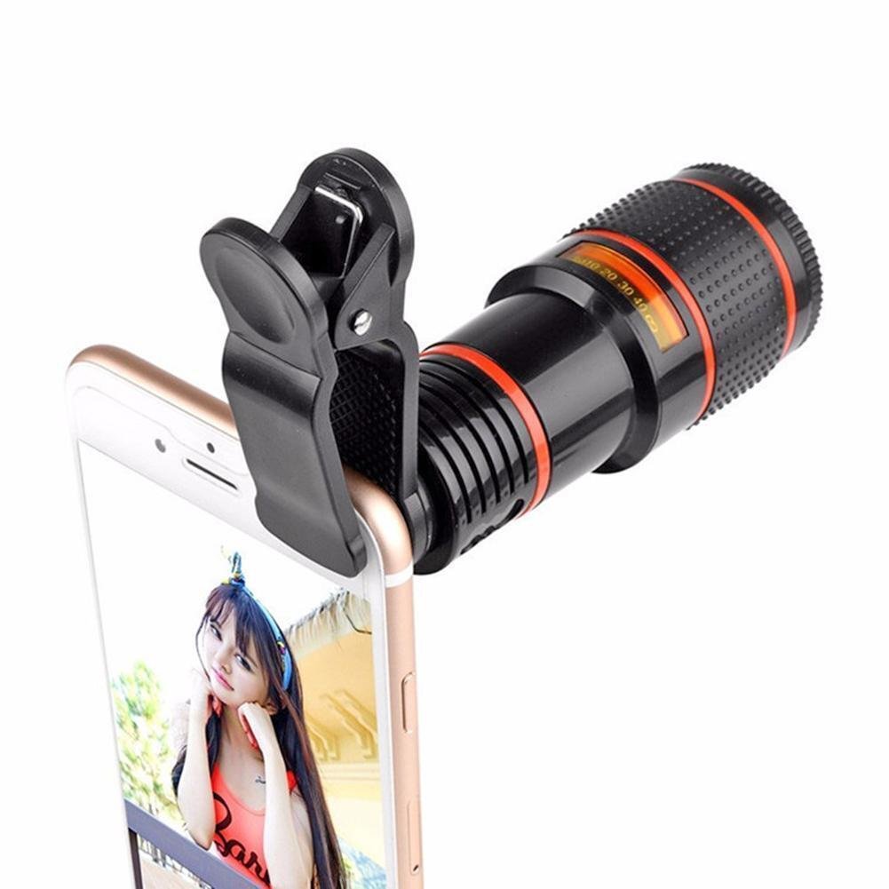HD 8X Clip On Optical Zoom Telescope Camera Lens For Universal Mobile Cell Phone image 4