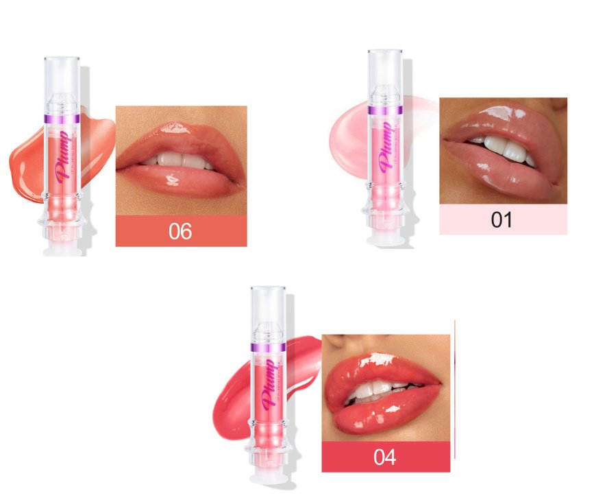 New Tube Lip Rich Lip Color Slightly Spicy Lip Honey Lip Glass Mirror Face Lip Mirror Liquid Lipstick - 1 4 6color image