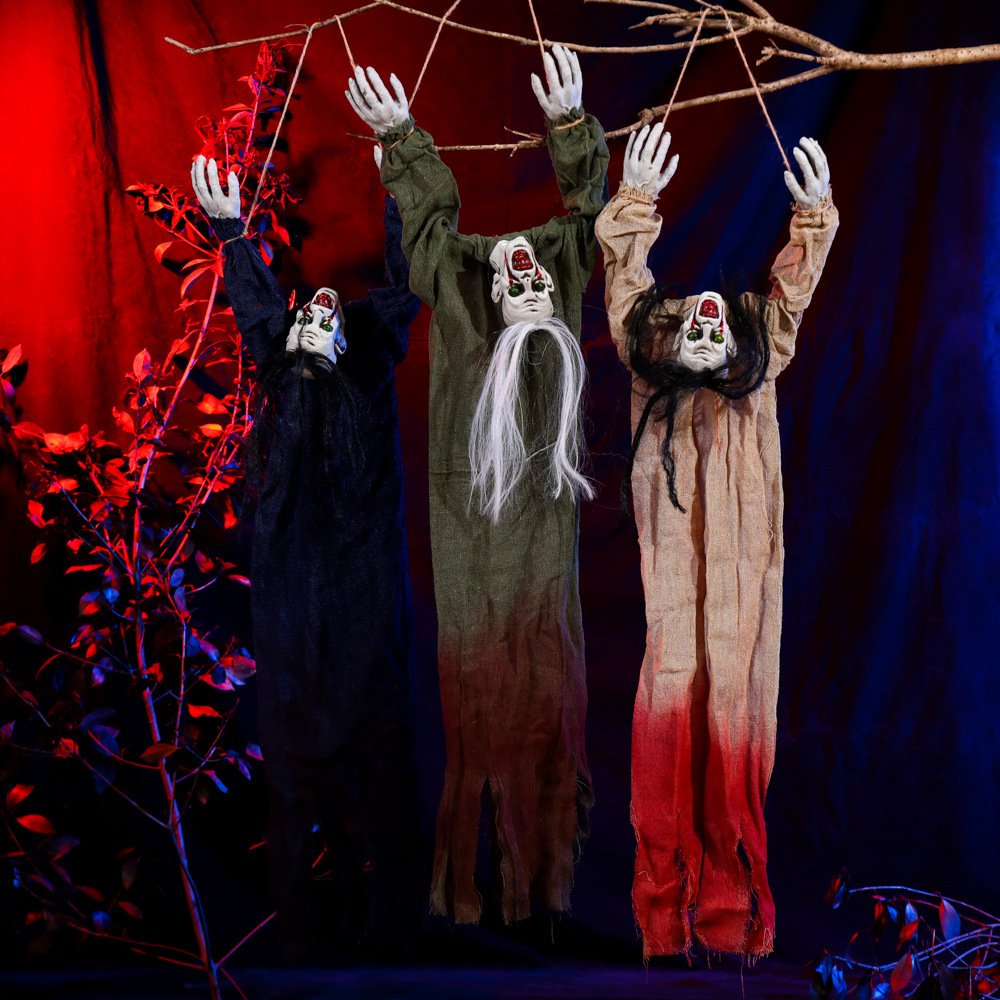 Halloween Decoration Hanging Ghost Haunted House Secret Room Layout Props image 0