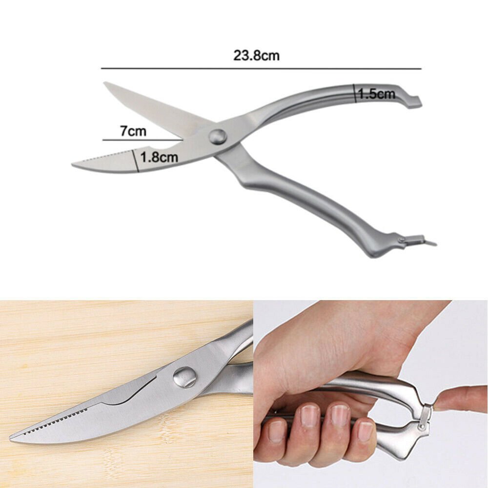 Knives Kitchen Shears Stainless Steel Poultry Fish Chicken Bone Scissors Kitchen Gadgets Chef Japanese Knife Cooking Stainless Steel Poultry Chicken Bone Scissors image 7