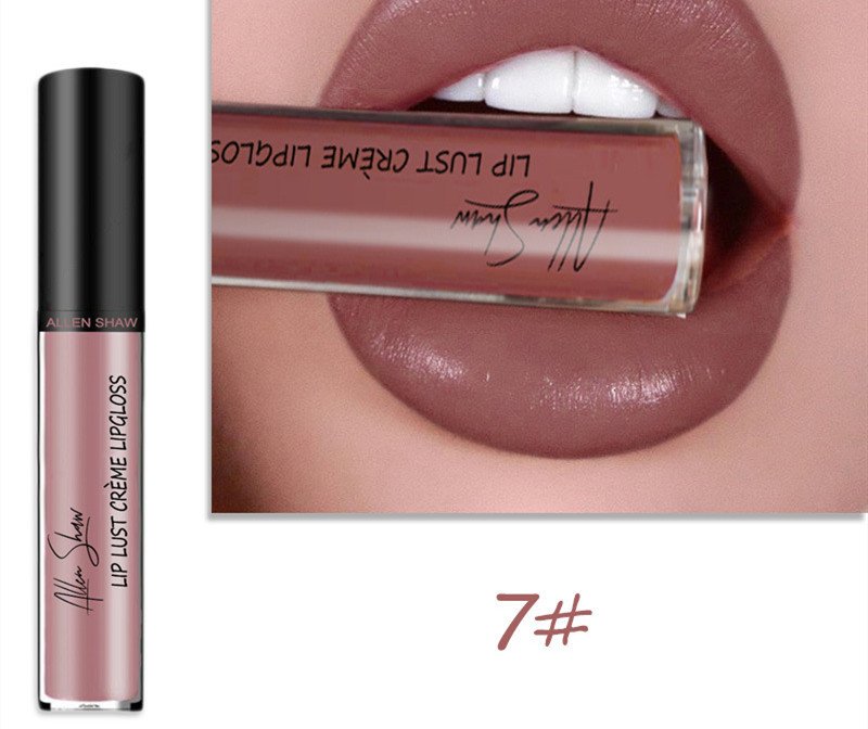 Silky Cream Texture Lip Gloss  Cross-Border Exclusive Lip Glaze Lip Gloss Lipstick chapstick - 7 color image