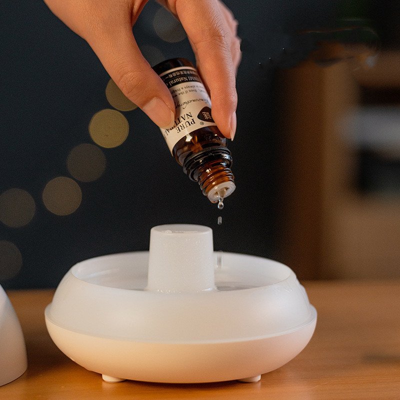 Flame Humidifier Aromatherapy Diffuser 7 Colors Light Home Air Humidifier 130ML USB Room Fragrance Essential Oil Diffuser image 5
