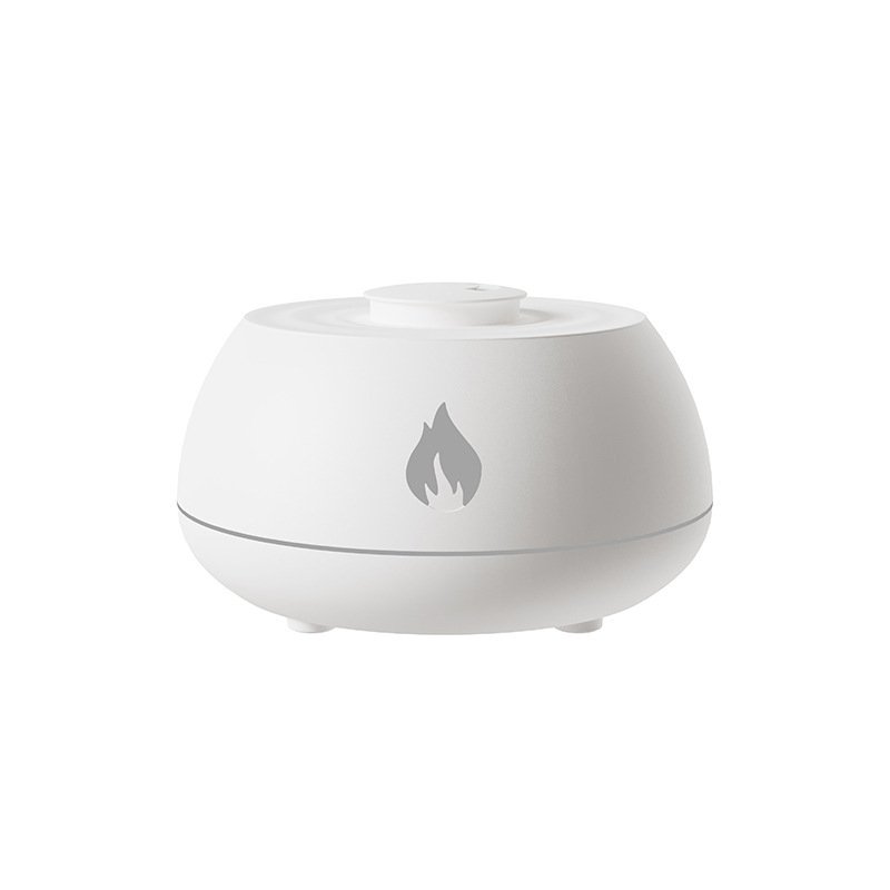 Flame Humidifier Aromatherapy Diffuser 7 Colors Light Home Air Humidifier 130ML USB Room Fragrance Essential Oil Diffuser image