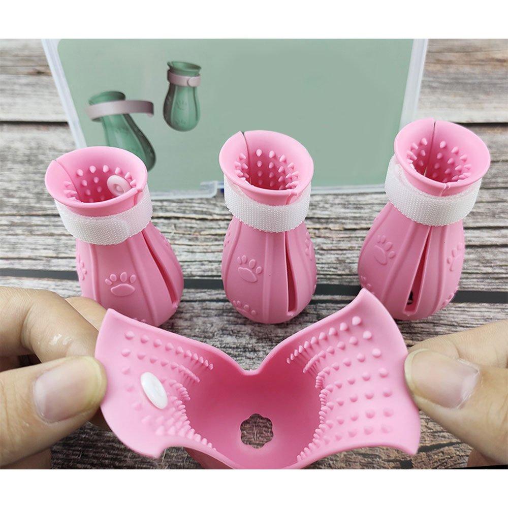 Adjustable Cat Foot Claw Cover Anti-Scratch Prickly Nail Glove Cat Boots For Cats Only, Anti-Scratch Cat Feet Claw Covers Adjustable Prickly Anti-Off Shoes Nail Glove image 4