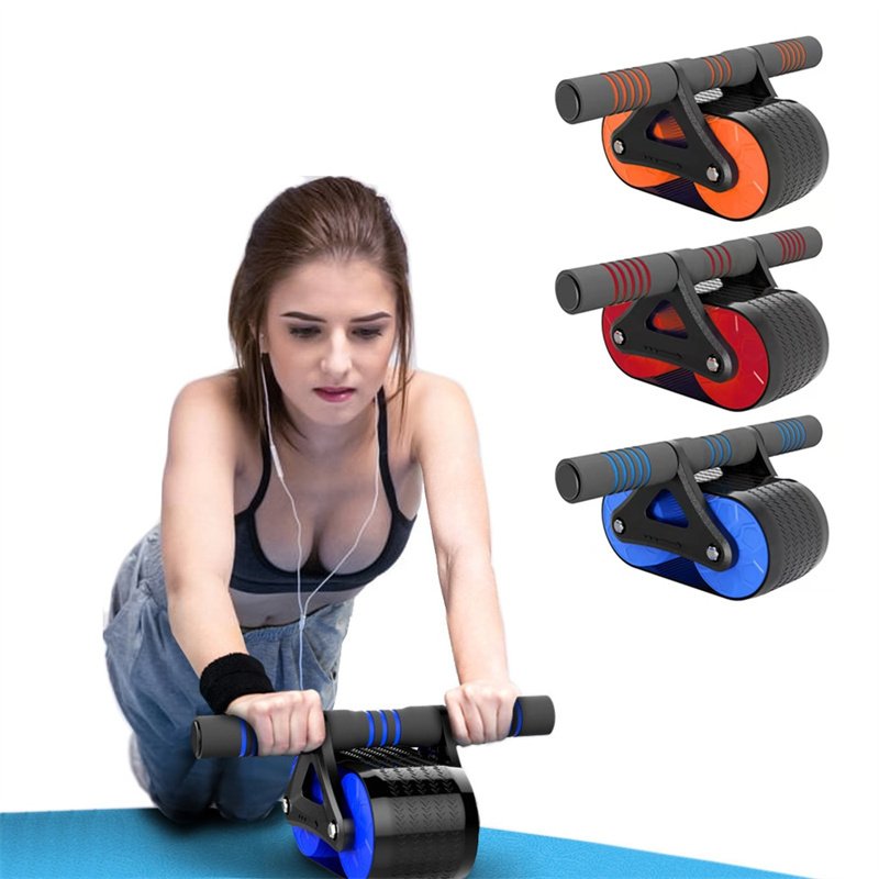 Double Wheel Abdominal Exerciser Women Men Automatic Rebound Ab Wheel Roller Waist Trainer Gym Sports Home Exercise Devices image 7