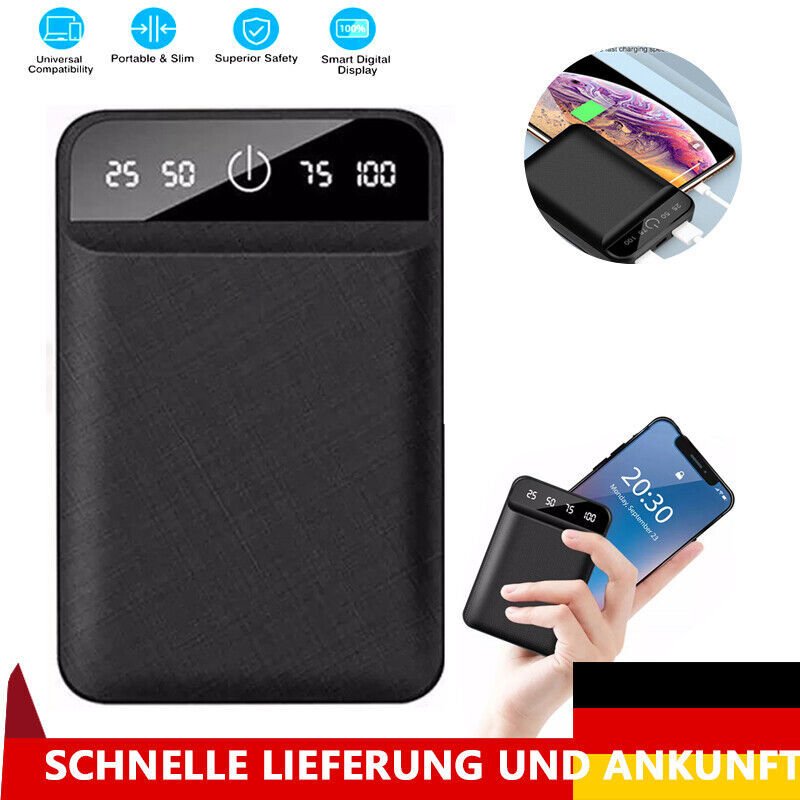 Mini Powerbank Tragbar Schnellladegerat Externer Batterie Ladegerat Handy DE - W13073629 image