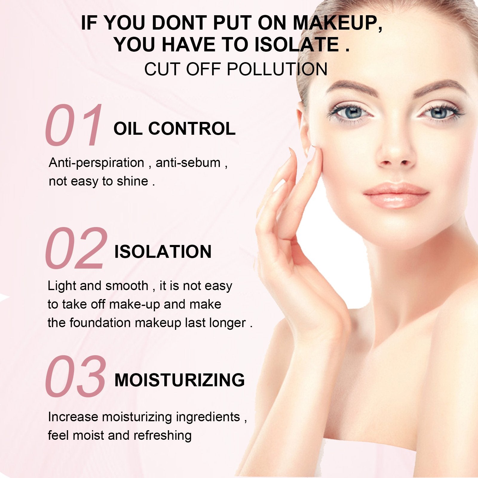 EELHOE Makeup Base Gel Makeup Moisturizer Firming Skin Isolating Base Concealer image 1