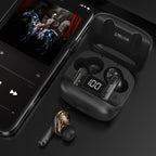New Mini Transparent Wireless Bluetooth Headset Digital Display ENC Noise Reduction True Wireless Sports Music - H01 black image