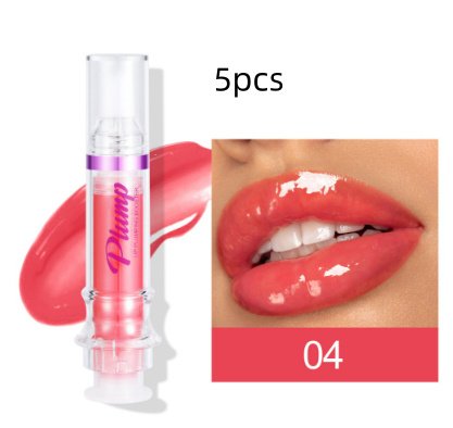New Tube Lip Rich Lip Color Slightly Spicy Lip Honey Lip Glass Mirror Face Lip Mirror Liquid Lipstick - 4Color5pcs image