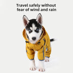 Dog Raincoat With Reflective, Waterproof Dog Rain Jacket With Hood, Leash Hole, Reflective Strap For Small Medium Dogs, Lightweight Puppy Clothes image 9
