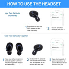 Bluetooth 5.3 Headphones In Ear Wireless TWS Sport Headphones IPX-5 With Microphone De image 9