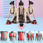 Double Wheel Abdominal Exerciser Women Men Automatic Rebound Ab Wheel Roller Waist Trainer Gym Sports Home Exercise Devices image 6