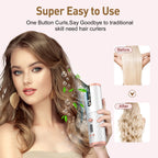 Portable Automatic Hair Curler, Ceramic Rotating Wireless Auto Curling Iron Wand, Portable USB Rechargeable Spin Curler For Hair Styling image 5
