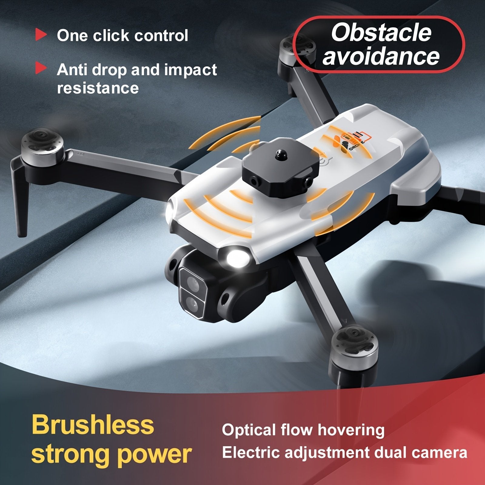 S119 Beginner Trajectory Flight Drone 480p Camera Quadcopter Optical Flow Positioning Four-Sided Obstacle Avoidance UAV image 2