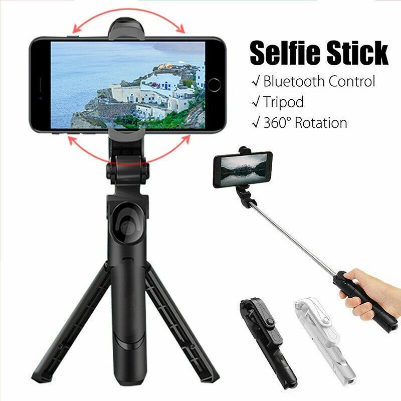 Bluetooth Selfie Tripod Telescopic Stick Remote Monopod Extendable Phone Holder image 6