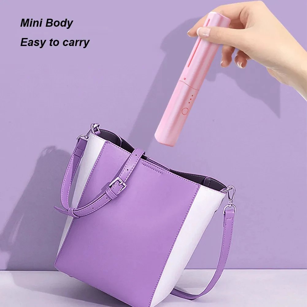 Professional Wireless Hair Straightener Curler Comb Fast Heating Negative Ion Straightening Curling Brush Hair Styling Tools image 6