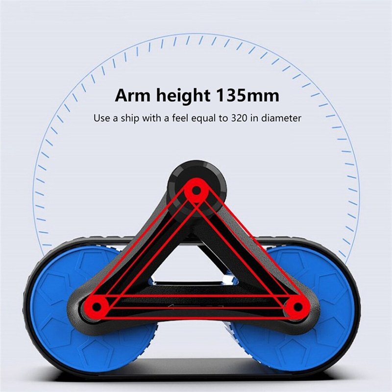 Double Wheel Abdominal Exerciser Women Men Automatic Rebound Ab Wheel Roller Waist Trainer Gym Sports Home Exercise Devices image 4
