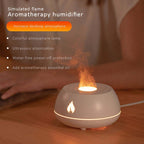 Flame Humidifier Aromatherapy Diffuser 7 Colors Light Home Air Humidifier 130ML USB Room Fragrance Essential Oil Diffuser image 4