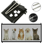 Pets Dog Cat Baby Safety Gate Mesh Fence Magic Portable Guard Net Stairs Doors - M image