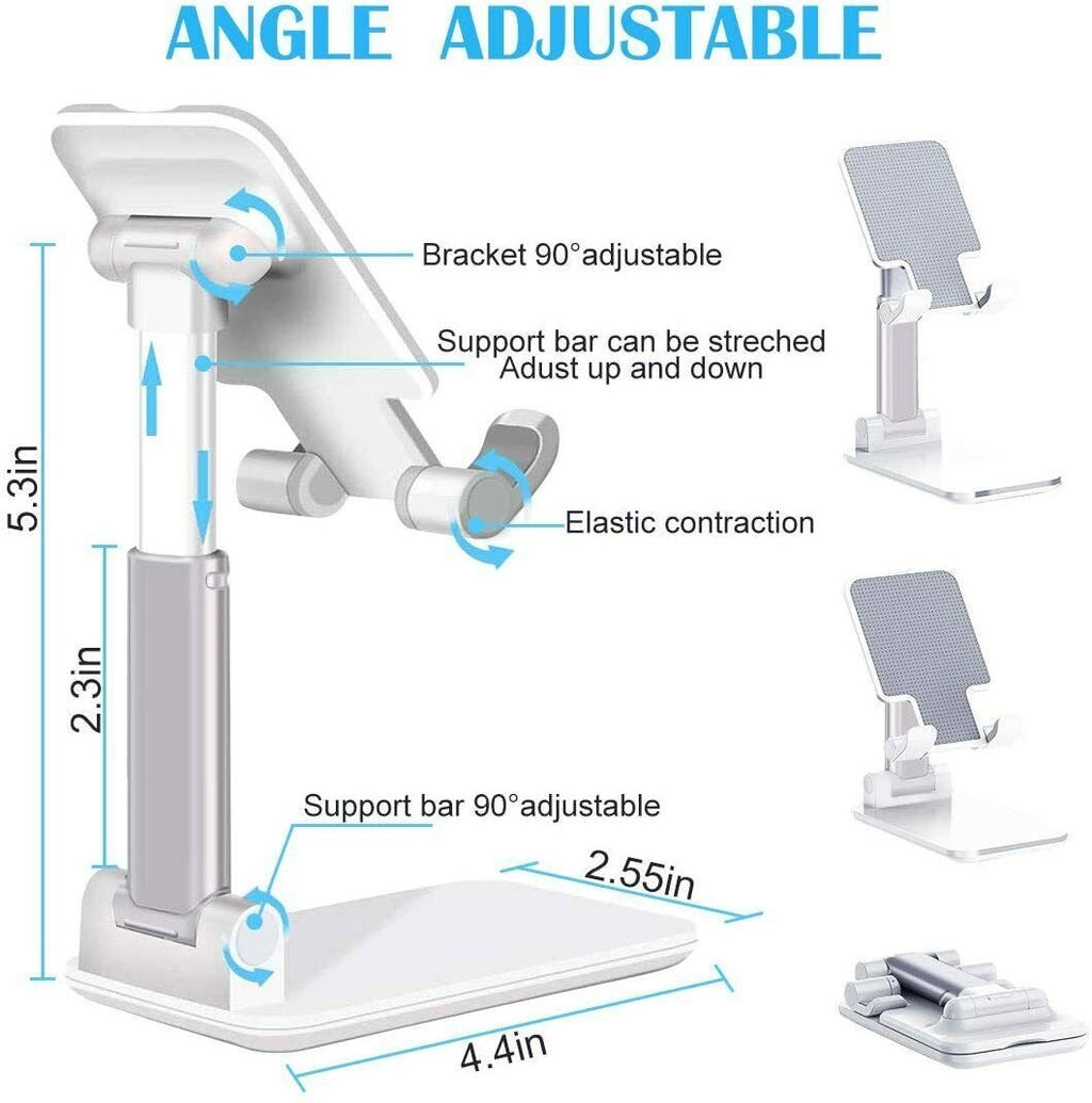 Cell Phone Stand Desktop Holder Tablet Stand Mount Mobile Phone Desktop Tablet Holder Table Cell Foldable Extend Support Desk Mobile Phone Holder Stand image 7