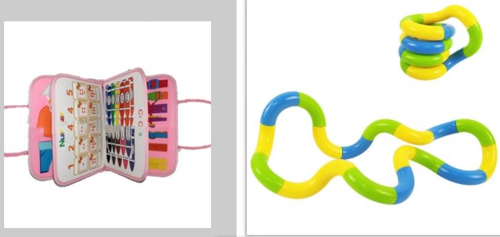New Busy Book Children's Busy Board Dressing And Buttoning Learning Baby Early Education Preschool Sensory Learning Toy - R set image