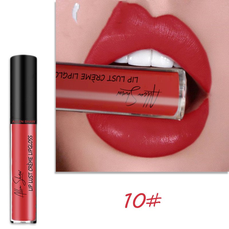 Silky Cream Texture Lip Gloss  Cross-Border Exclusive Lip Glaze Lip Gloss Lipstick chapstick - 10 color image