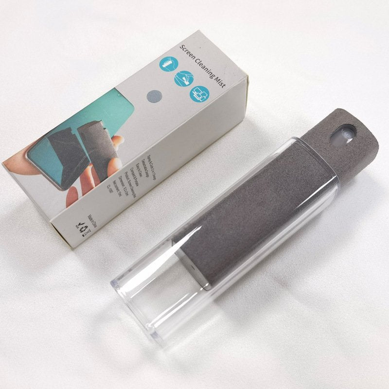 Mobile Phone Screen Cleaner Artifact Storage Integrated Mobile Phone Portable Computer Screen Cleaner Set - Light grey, With shell image