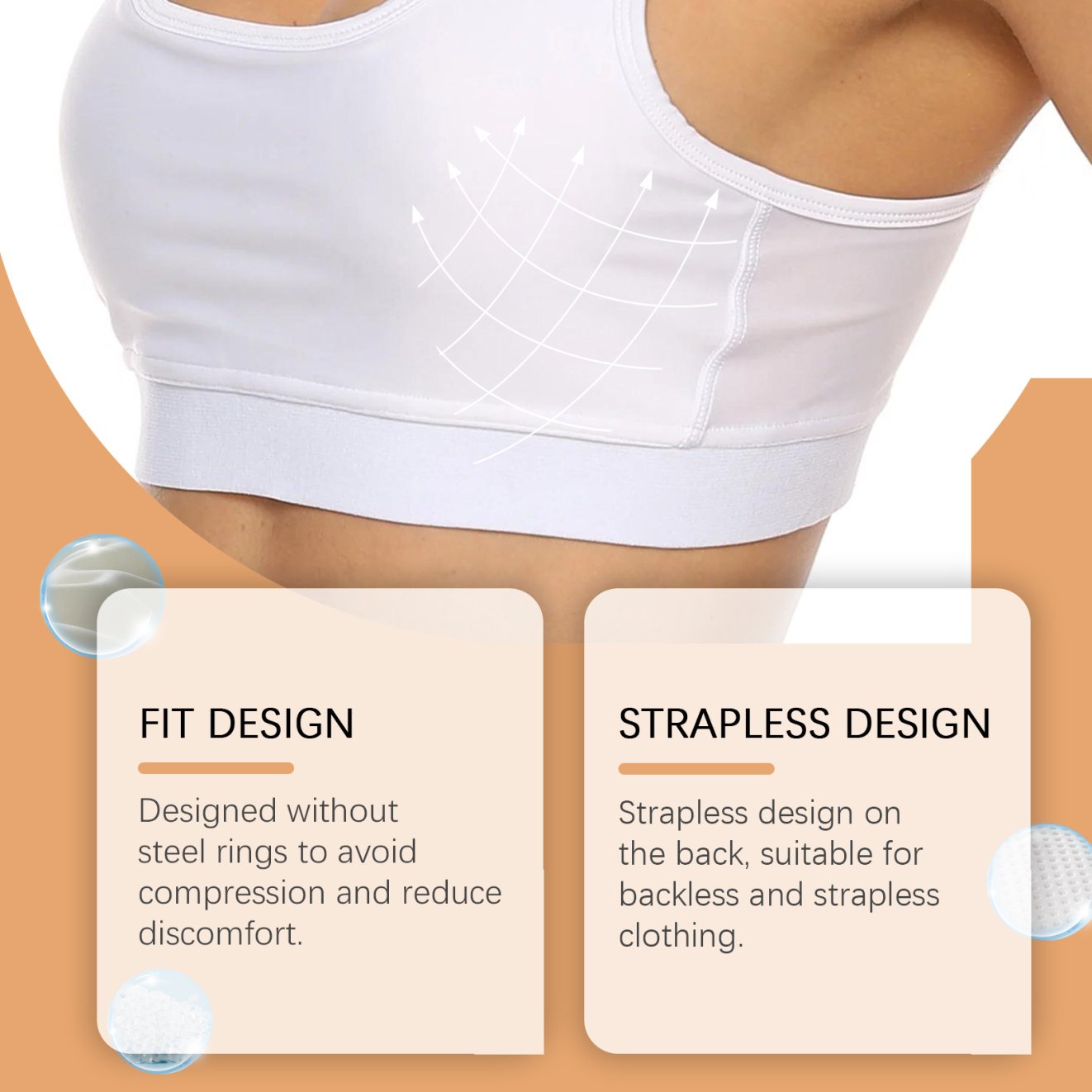 Houkea Invisible Bra Invisible Comfort Gathers Securely To Lift The Breasts And Shape The Curves Of The Breasts image 5