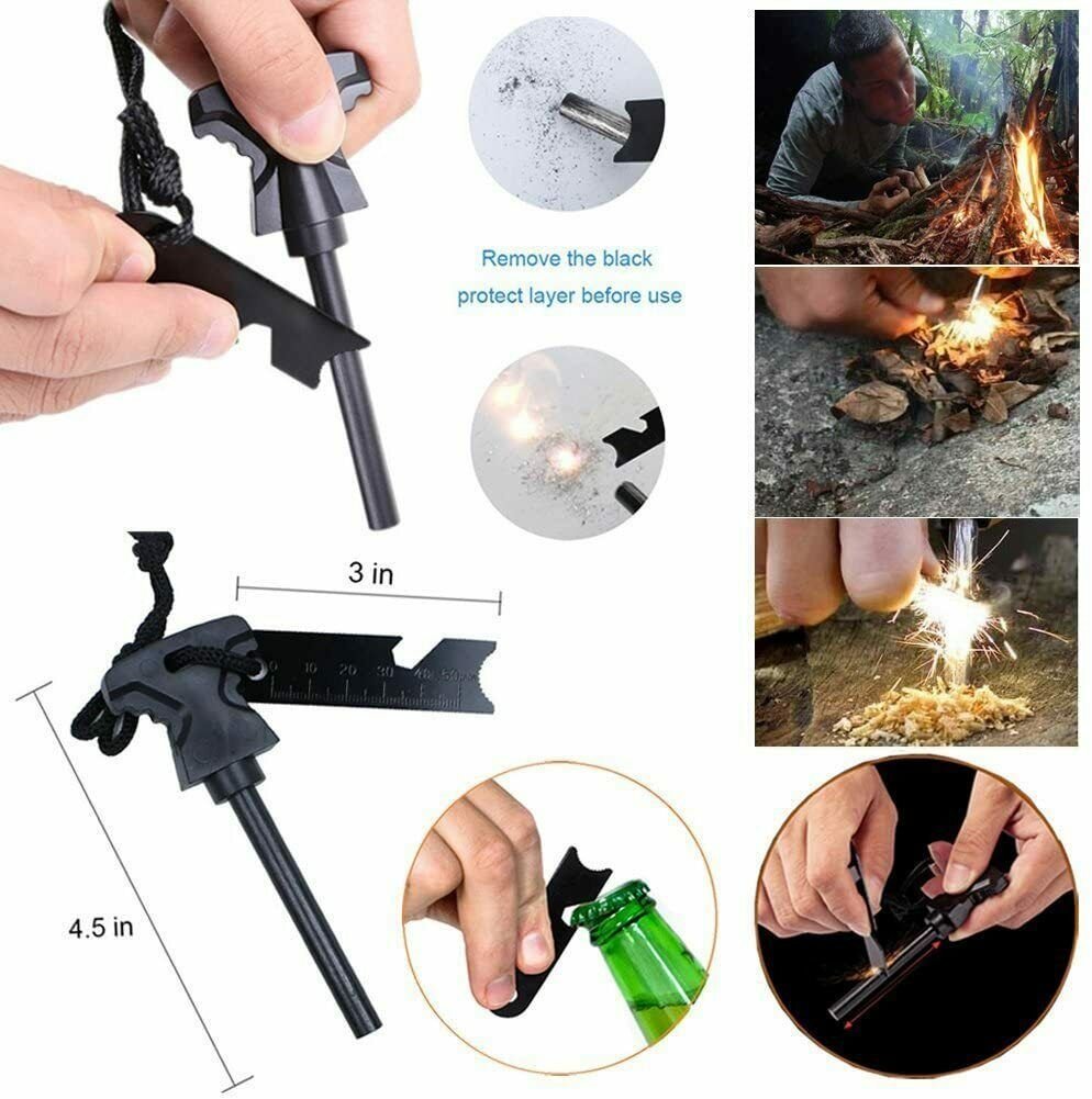 14-In-1 Outdoor Emergency Survival Kit Camping Hiking Tactical Gear Case Set Box image 6