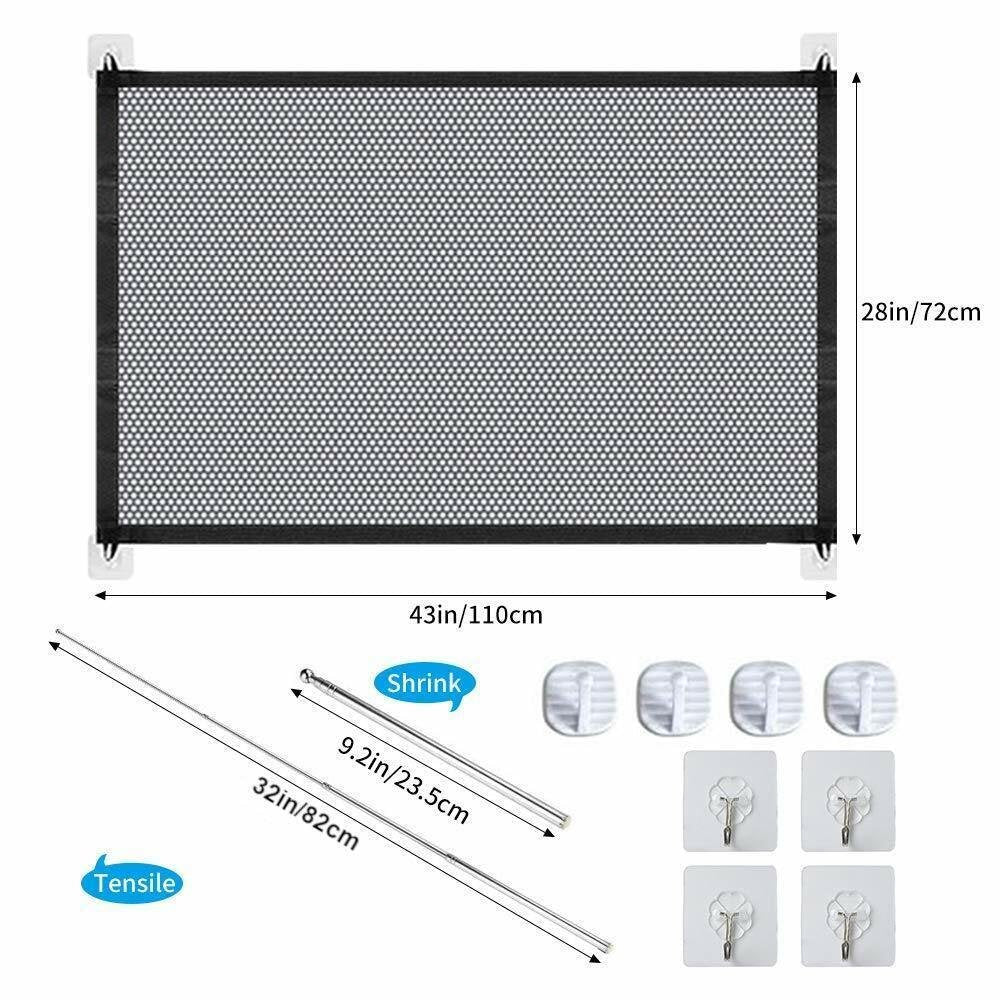 Pets Dog Cat Baby Safety Gate Mesh Fence Magic Portable Guard Net Stairs Doors image 9