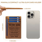 Mens Wallet RFID Blocking Wallets For Men Slim Wallets, 1 ID Window Front Pocket Wallet image 1